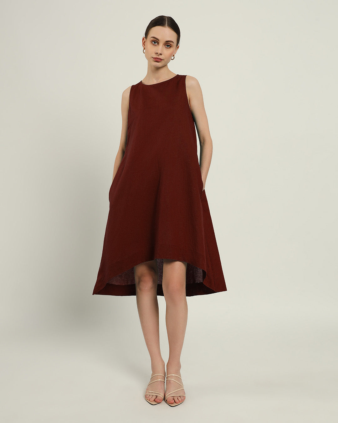 The Odesa Rouge Cotton Dress
