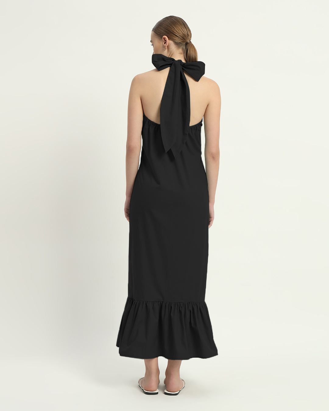 The Wellsville Noir Cotton Dress