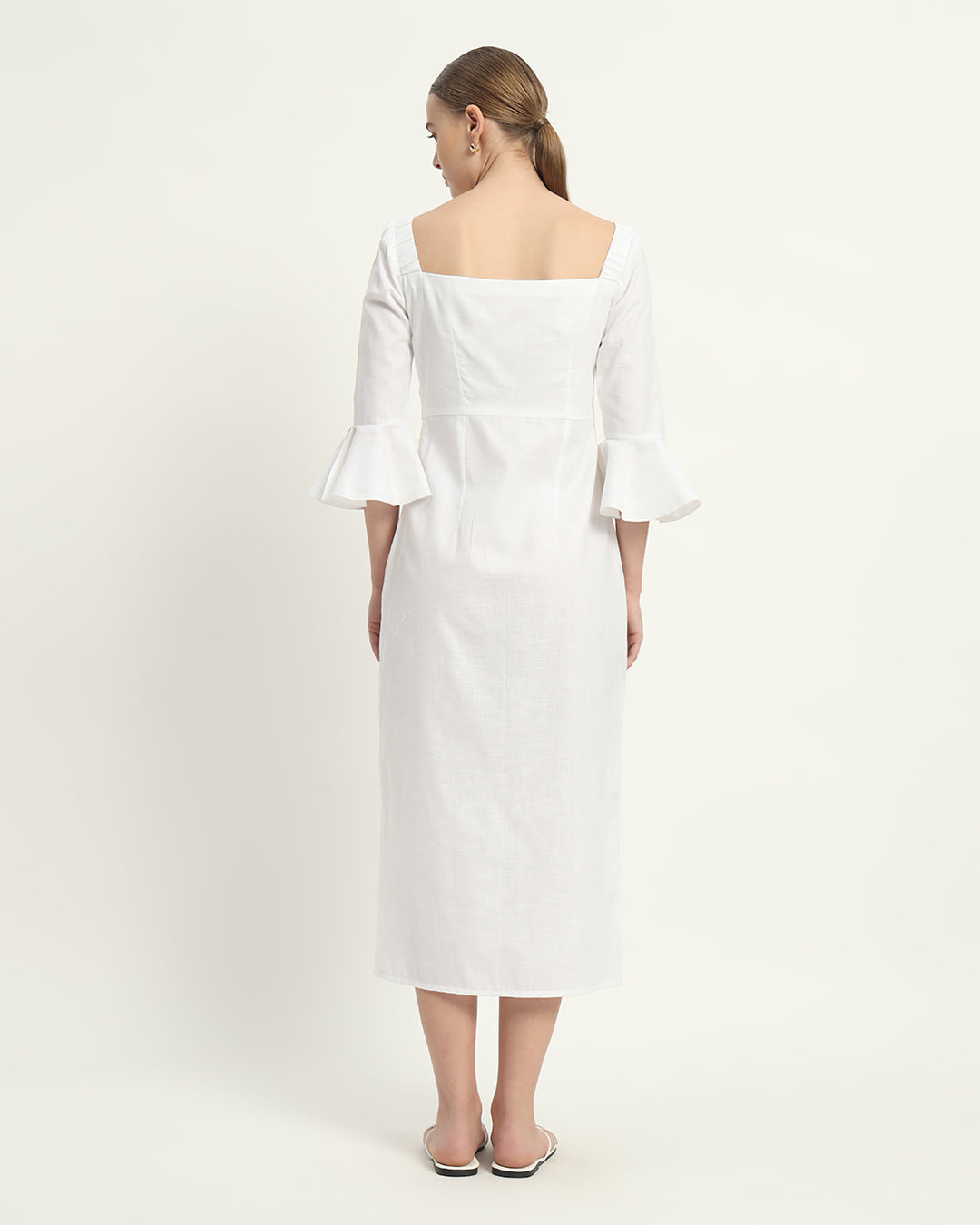 The Rosendale Daisy White Linen Dress