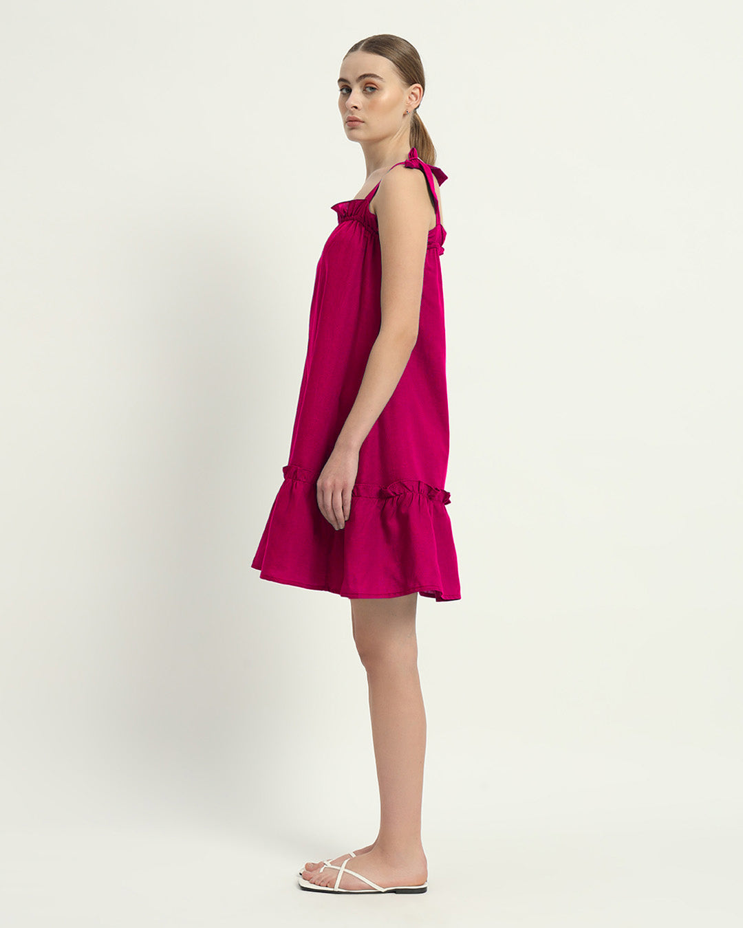 The Amalfi Berry Cotton Dress