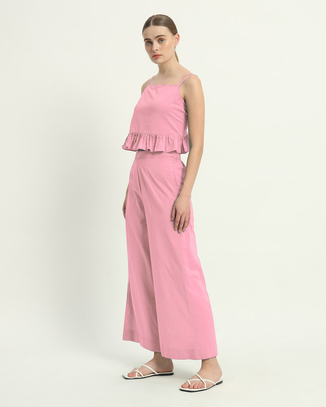 Whimsical Willow Solid Fondant Pink Co-ord Set