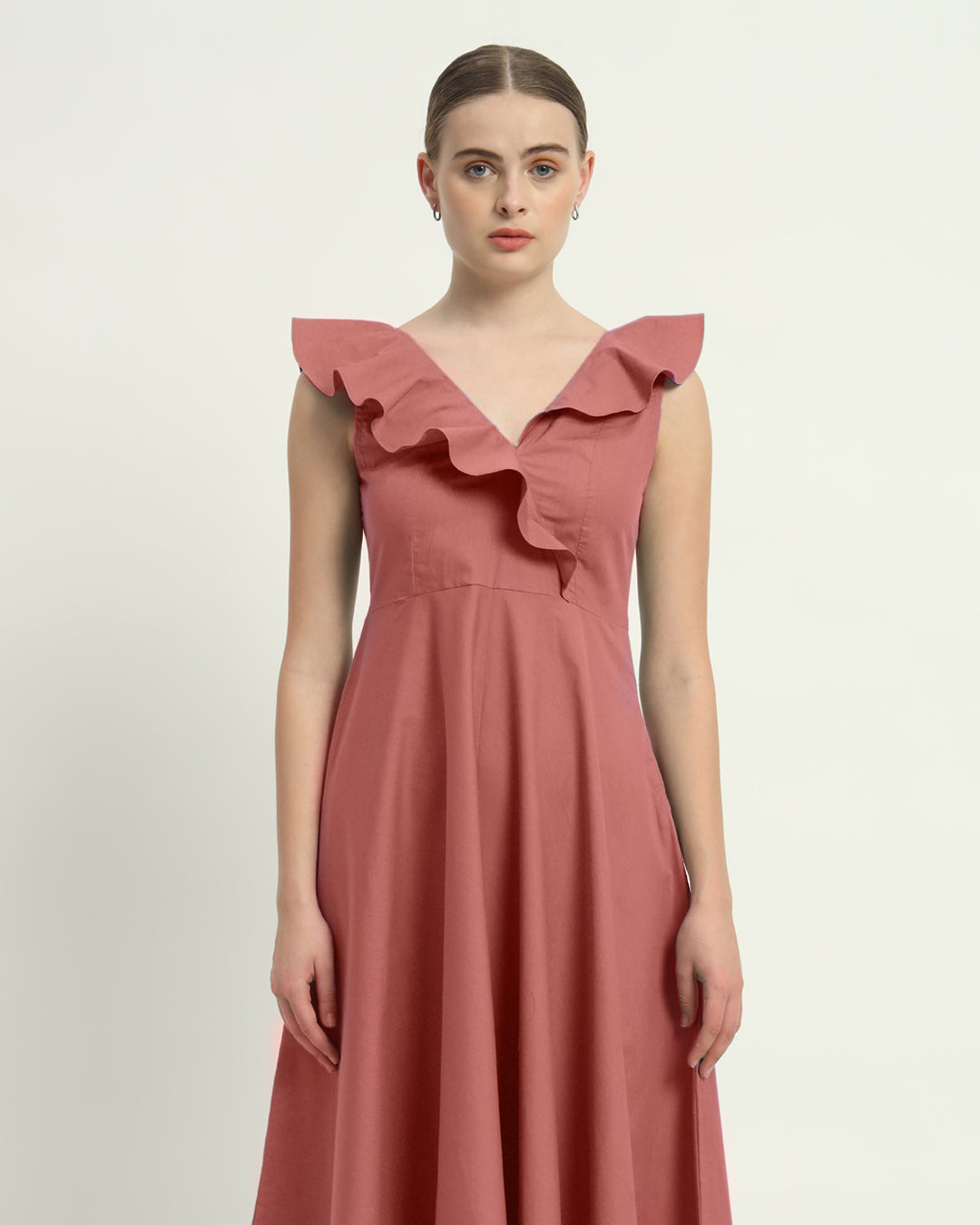 The Albany  Ivory Pink  Cotton Dress