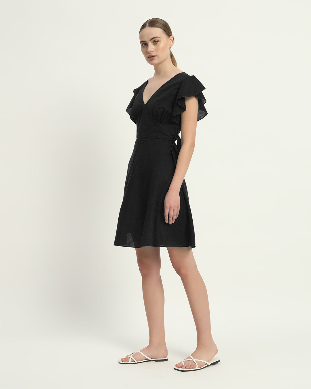 The Fairlie Noir Cotton Dress