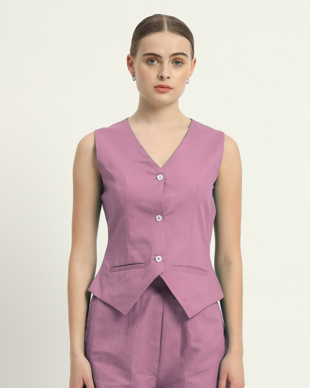 Shorts Matching Set Purple Swirl Downtown Diva Vest