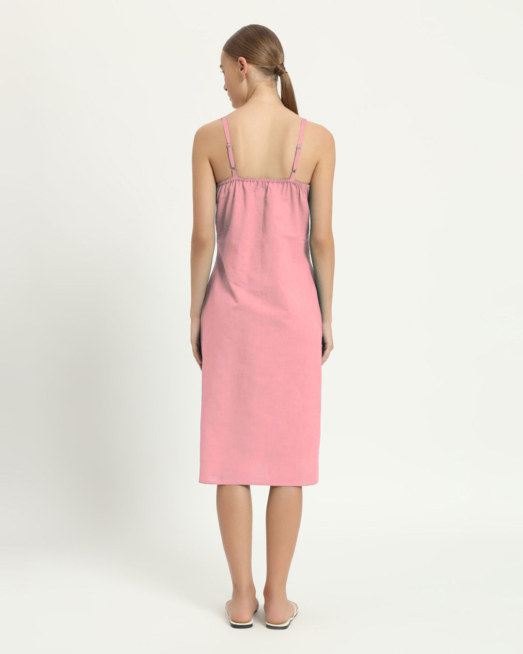 The Seesen Fondant Pink Cotton Dress