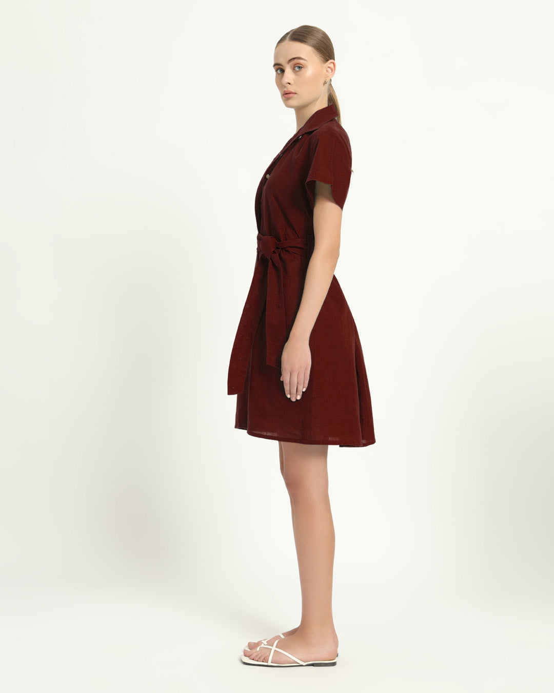 The Loretto Rouge Cotton Dress