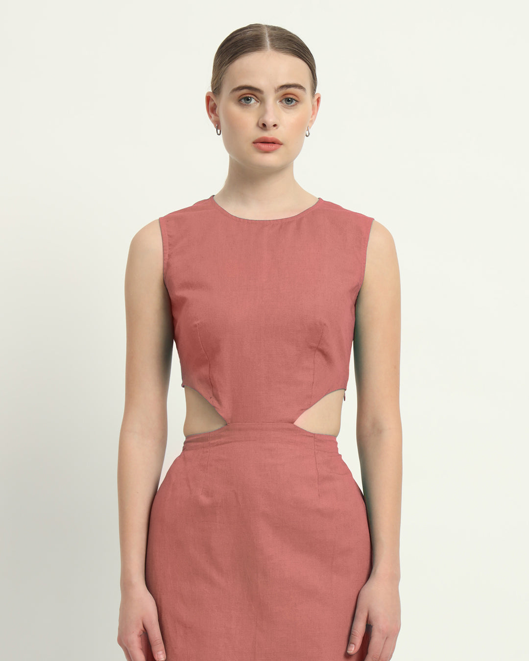 The Livingston  Ivory Pink  Cotton Dress