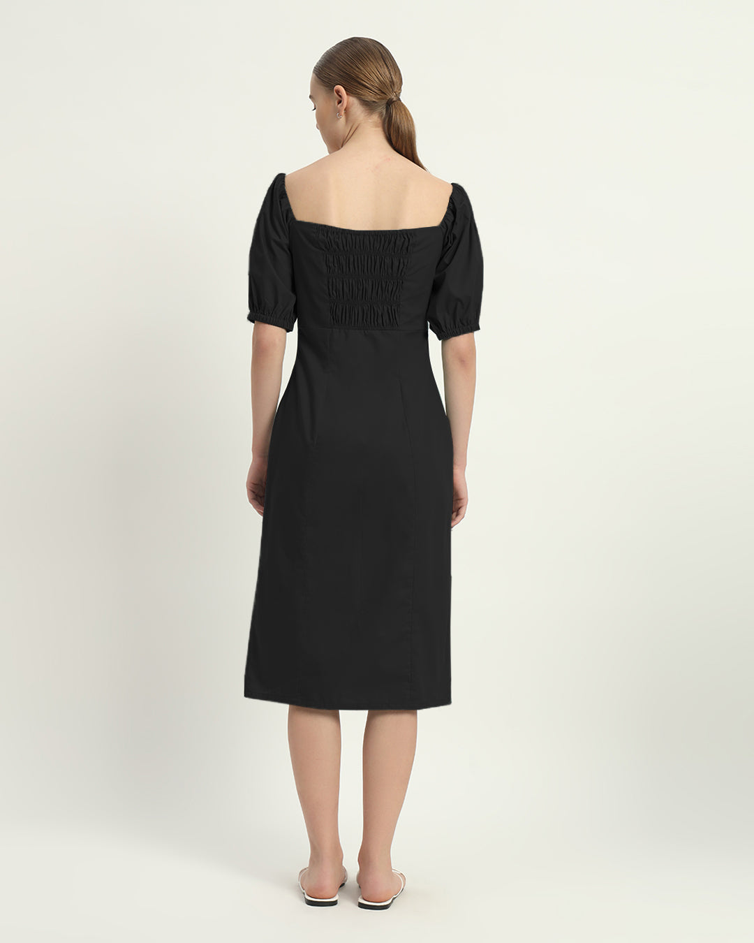 The Erwin Noir Cotton Dress