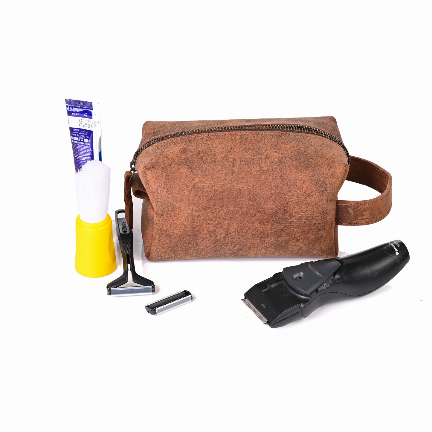 Leather Large Dopp Kit