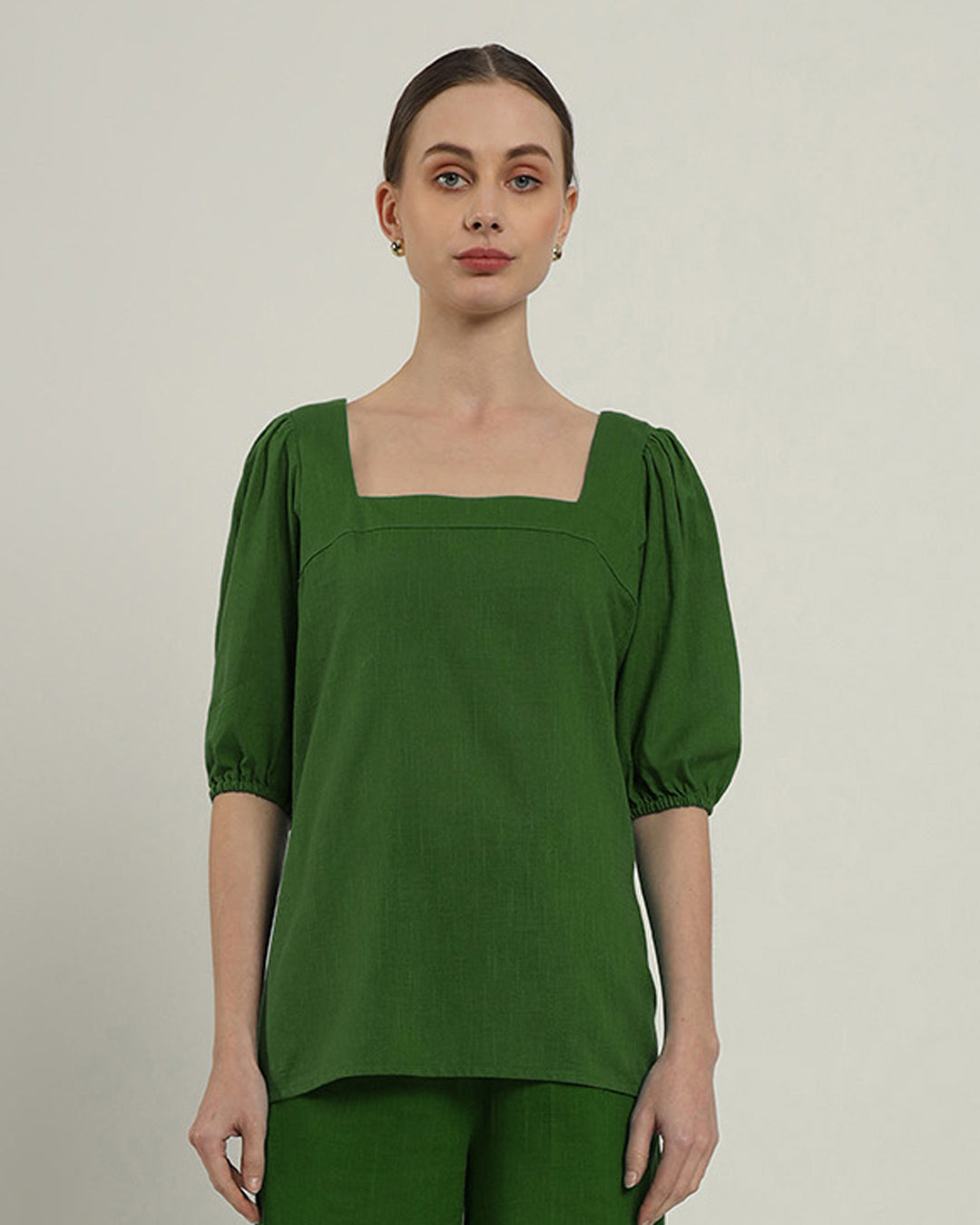 Urbanite Square Neck Emerald Top (Without Bottoms)