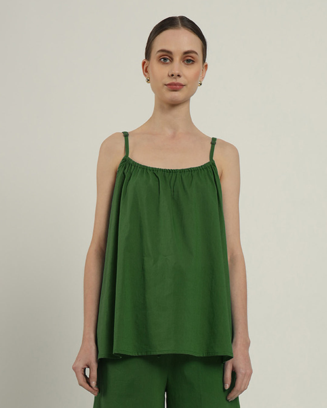 Easy Breeze Adjustable Neck Emerald Top (Without Bottoms)