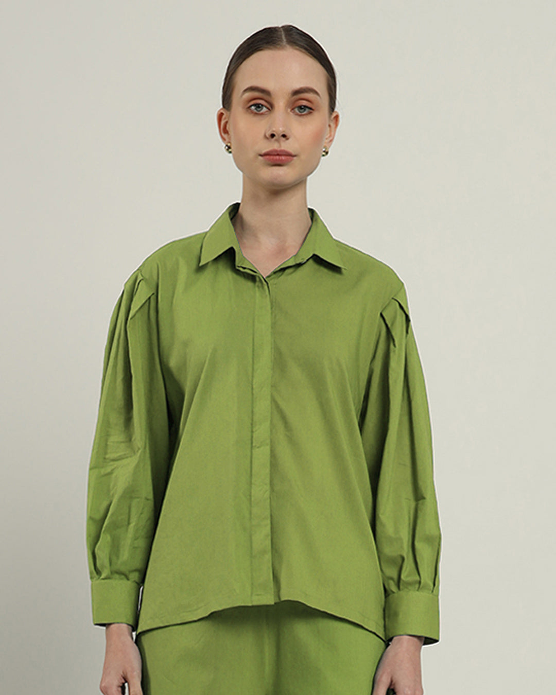 Flare & Flair Shirt Fern Top (Without Bottoms)