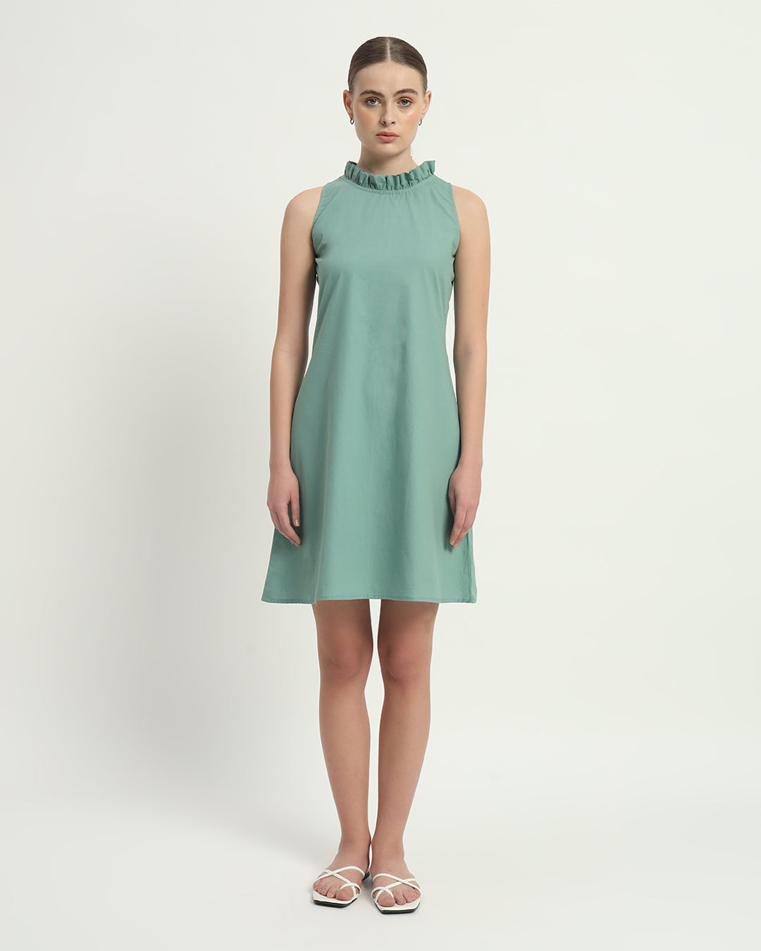 The Angelica Mint Cotton Dress