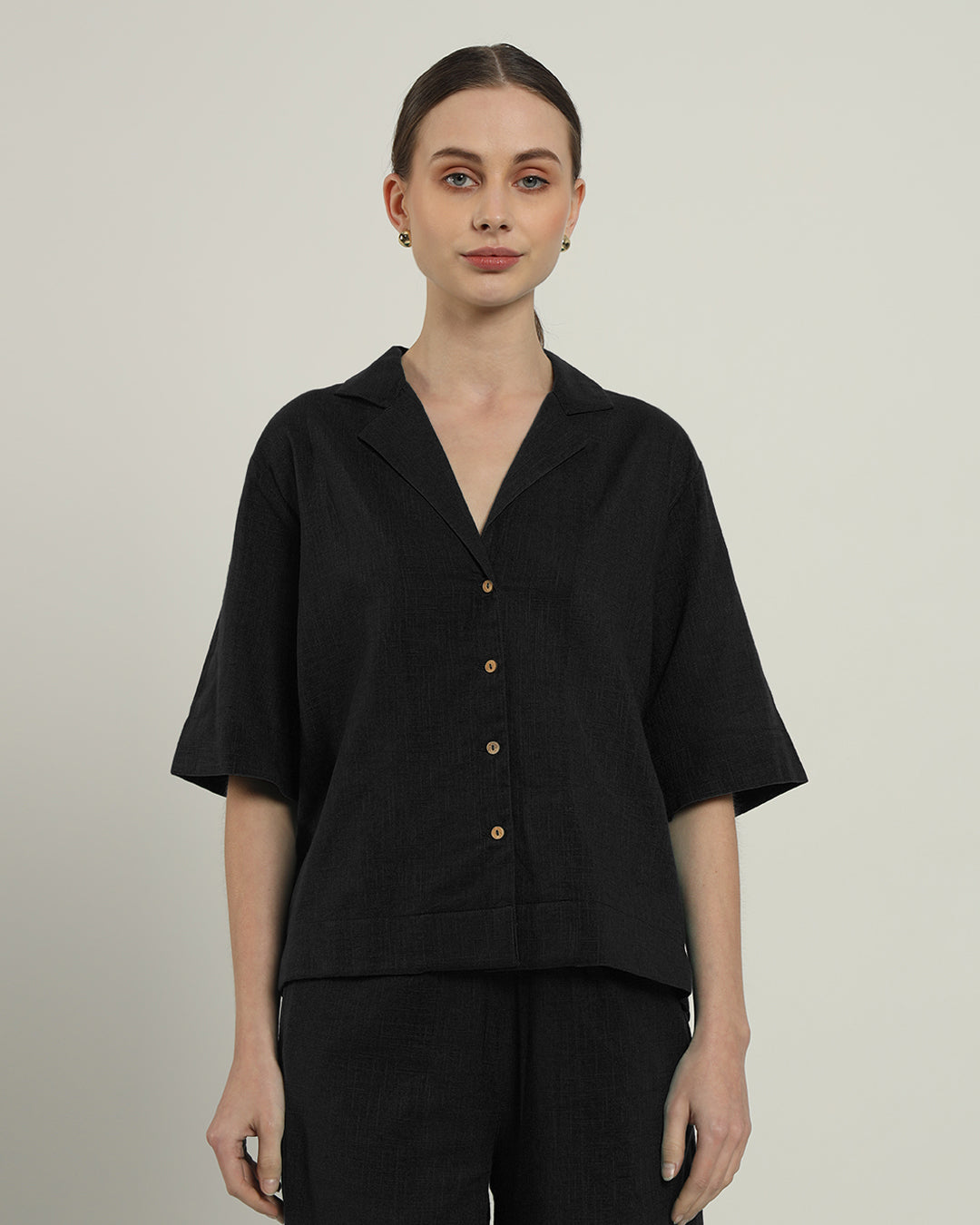 City Slicker Shirt Noir Top (Without Bottoms)