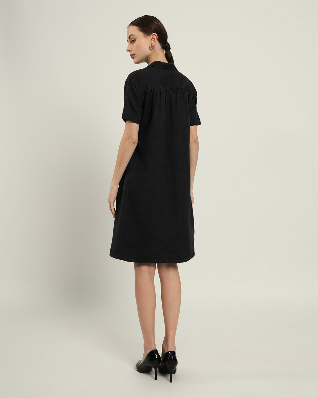 The Lancaster Noir Cotton Dress