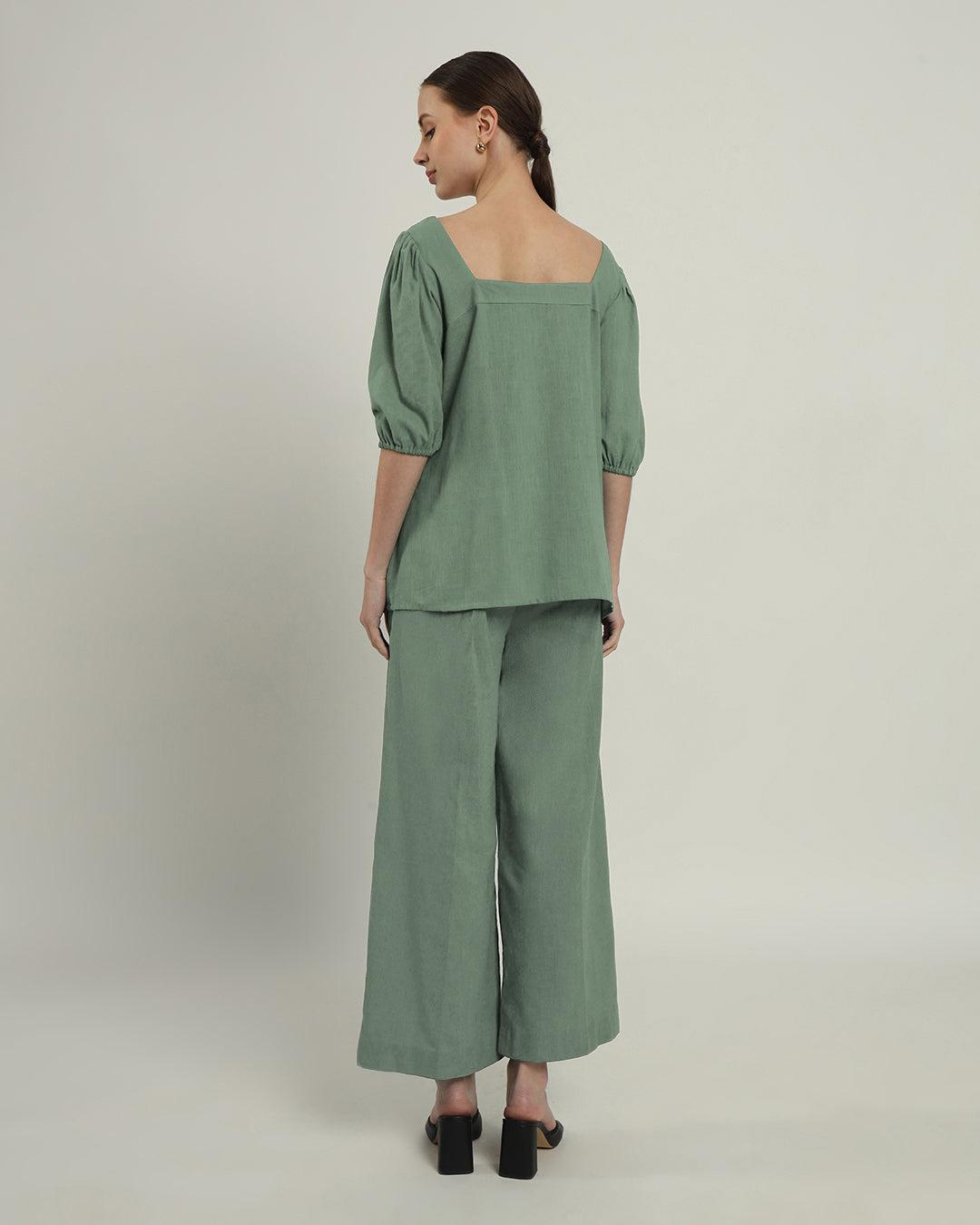 Pants Matching Set- Mint Urbanite Square Neck