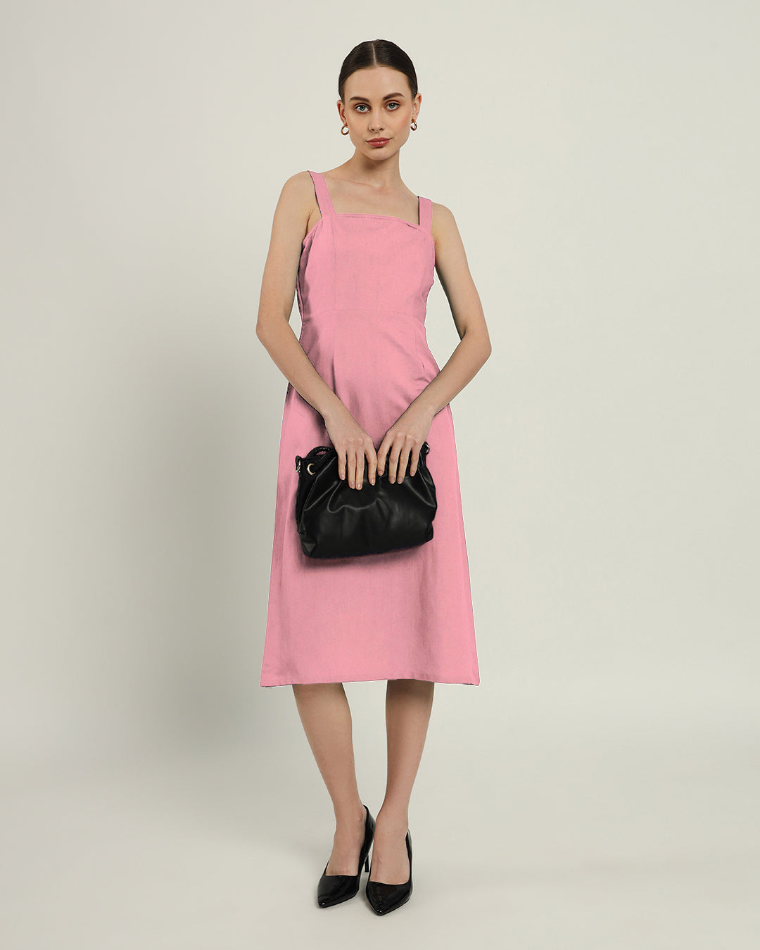 The Samara Fondant Pink Cotton Dress