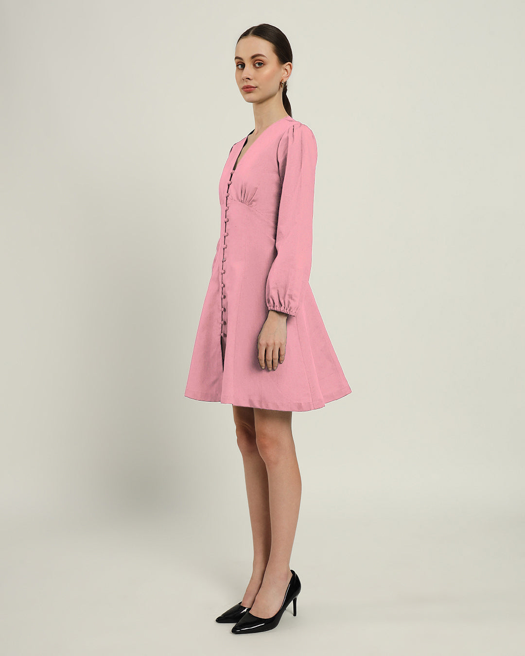 The Dafni Fondant Pink Cotton Dress