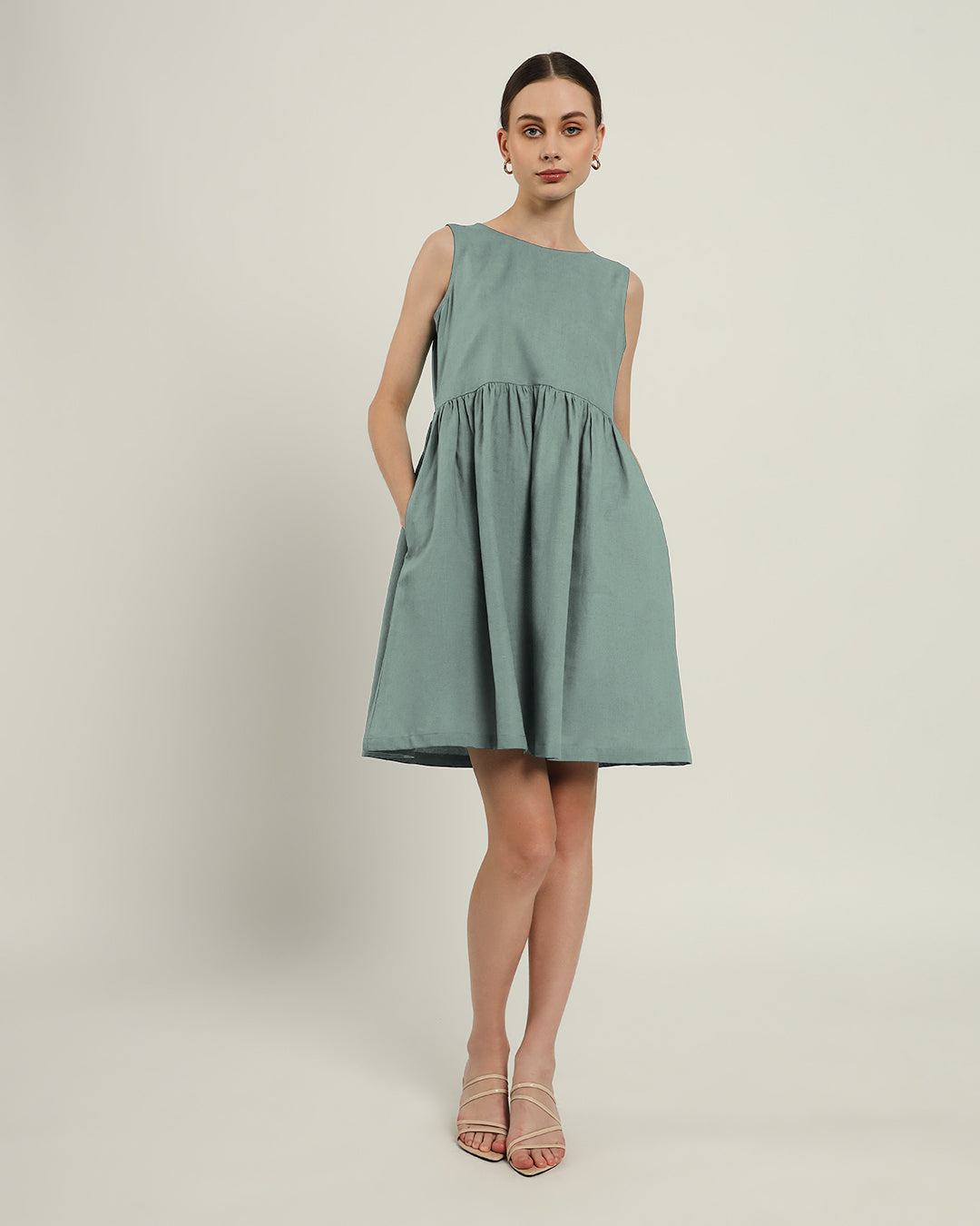 The Chania Daisy Carolina Linen Dress