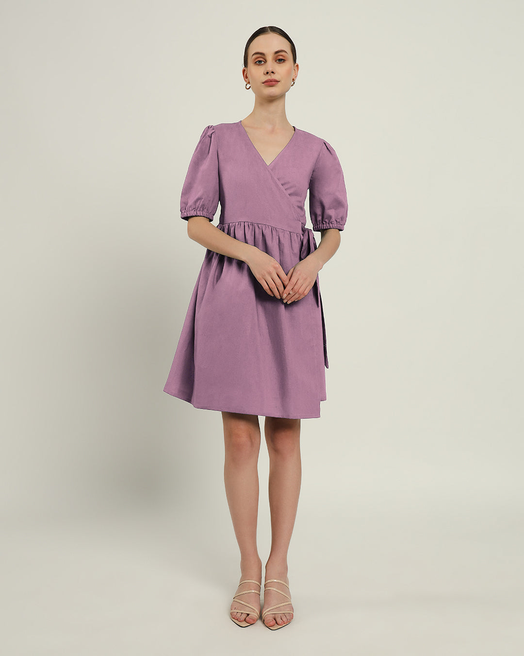 The Inzai Purple Swirl Cotton Dress