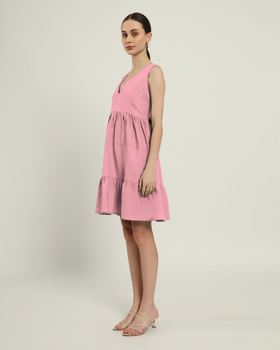 The Minsk Fondant Pink Cotton Dress