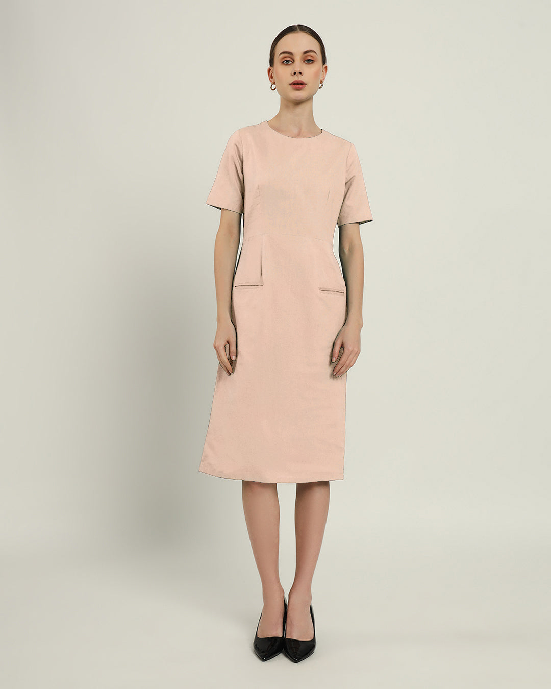 The Cairo Daisy Bisque Linen Dress