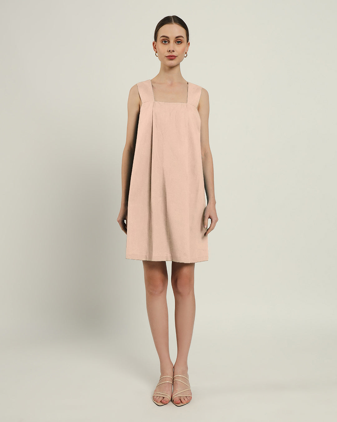 The Larissa Daisy Bisque Linen Dress