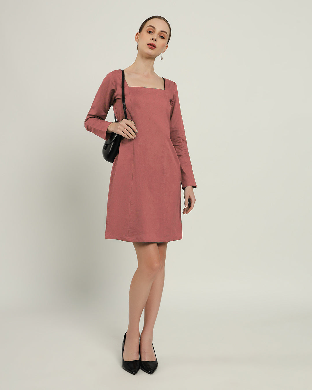 The Auburn Ivory Pink Cotton Dress