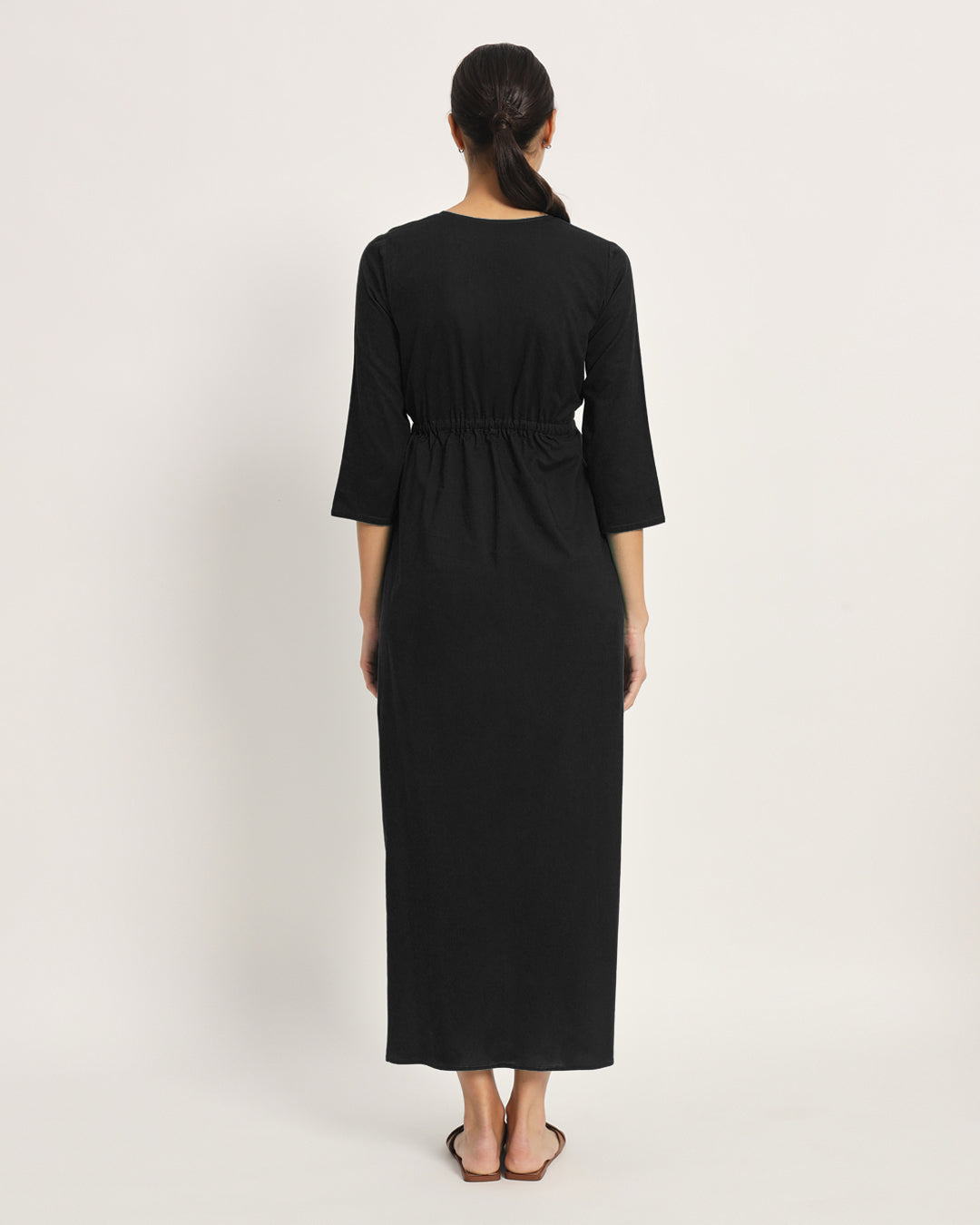 Classic Black Oh Mama! Maternity & Nursing Dress