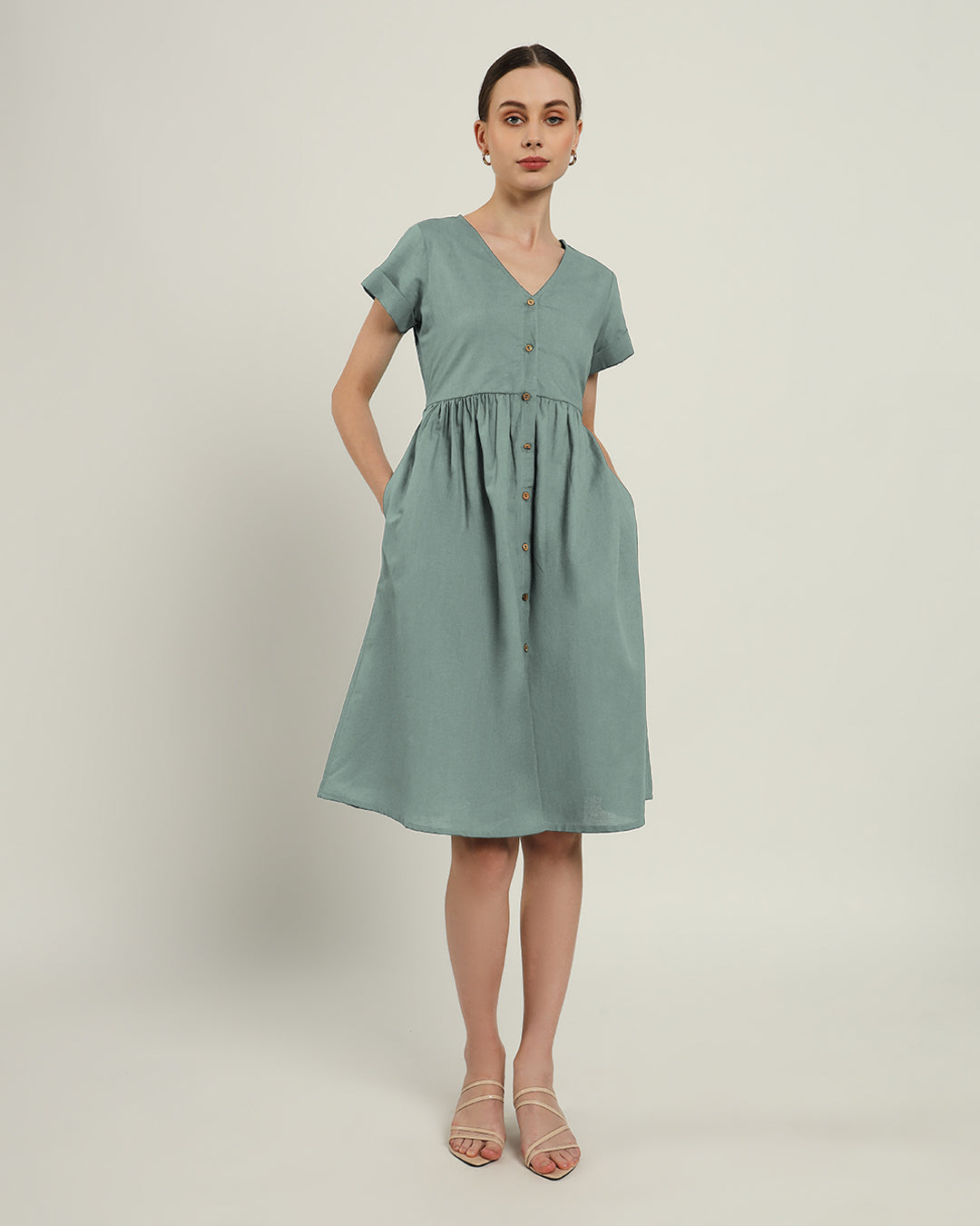 The Valence Daisy Carolina Linen Dress