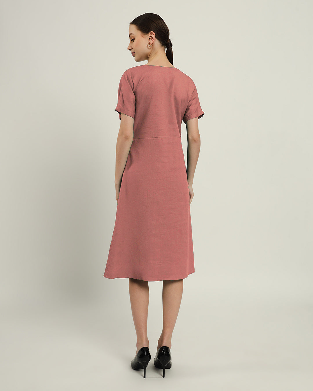 The Memphis Ivory Pink Cotton Dress
