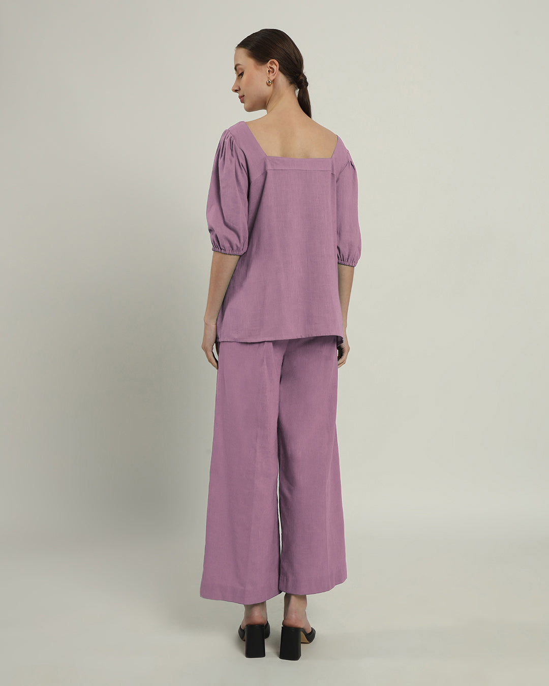 Urbanite Square Neck Purple Swirl Top (Without Bottoms)