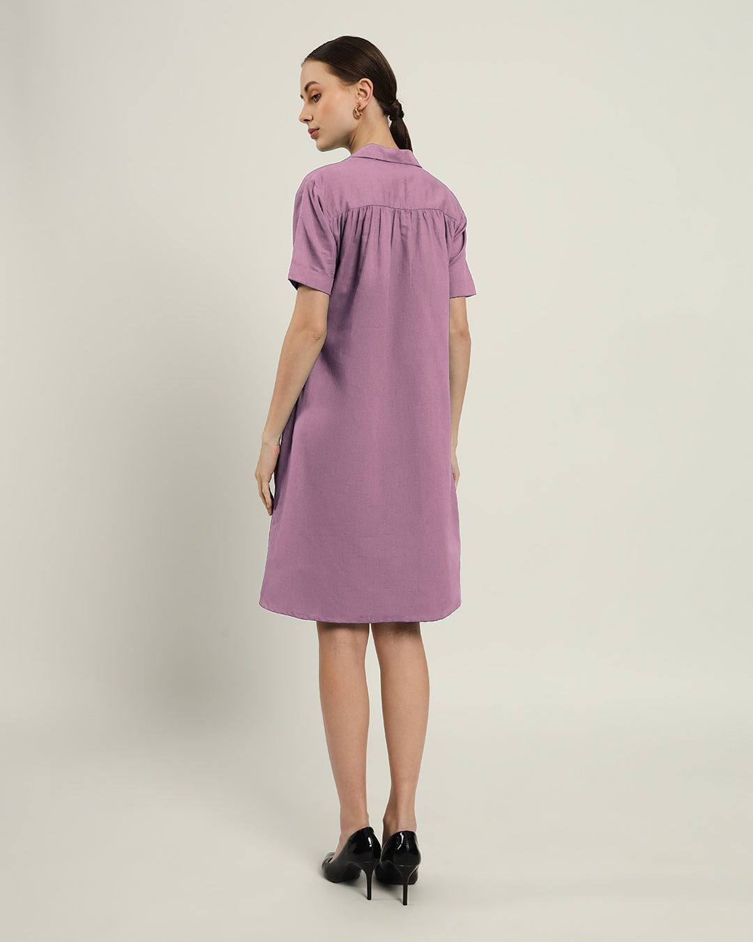 The Lancaster Purple Swirl Cotton Dress