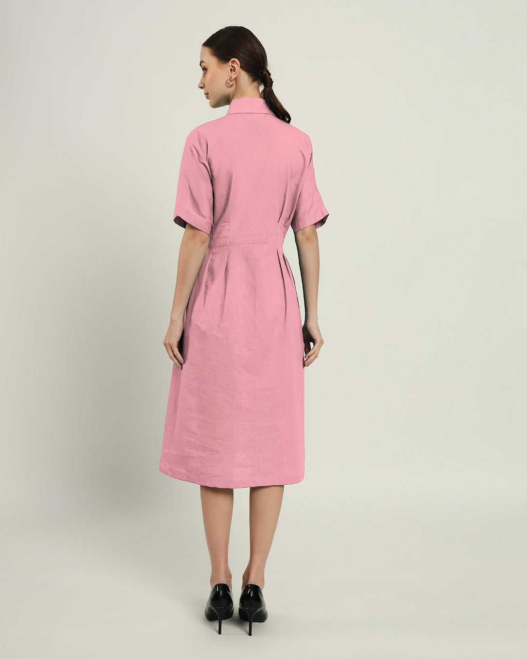 The Salford Fondant Pink Cotton Dress