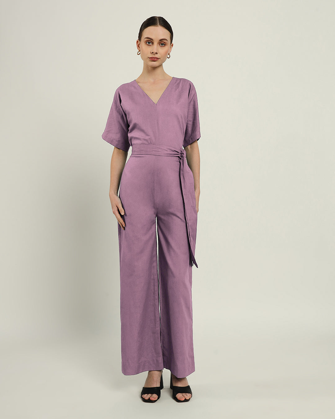 Purple Swirl Sunny Things V Neck Jumpsuit