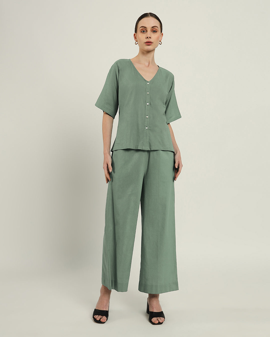 Metro Mode Shirt Mint Top (Without Bottoms)