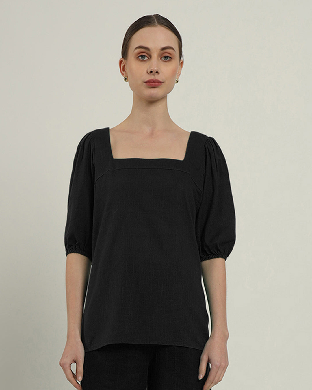Noir Urbanite Square Neck Top (Without Bottoms)