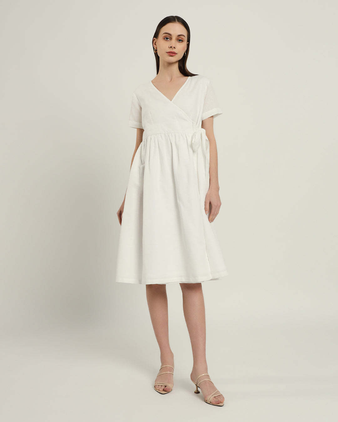 The Miyoshi Daisy White Linen Dress