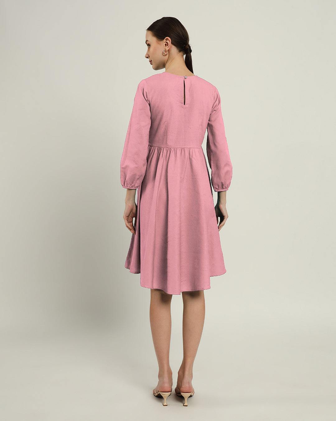 The Exeter Fondant Pink Cotton Dress