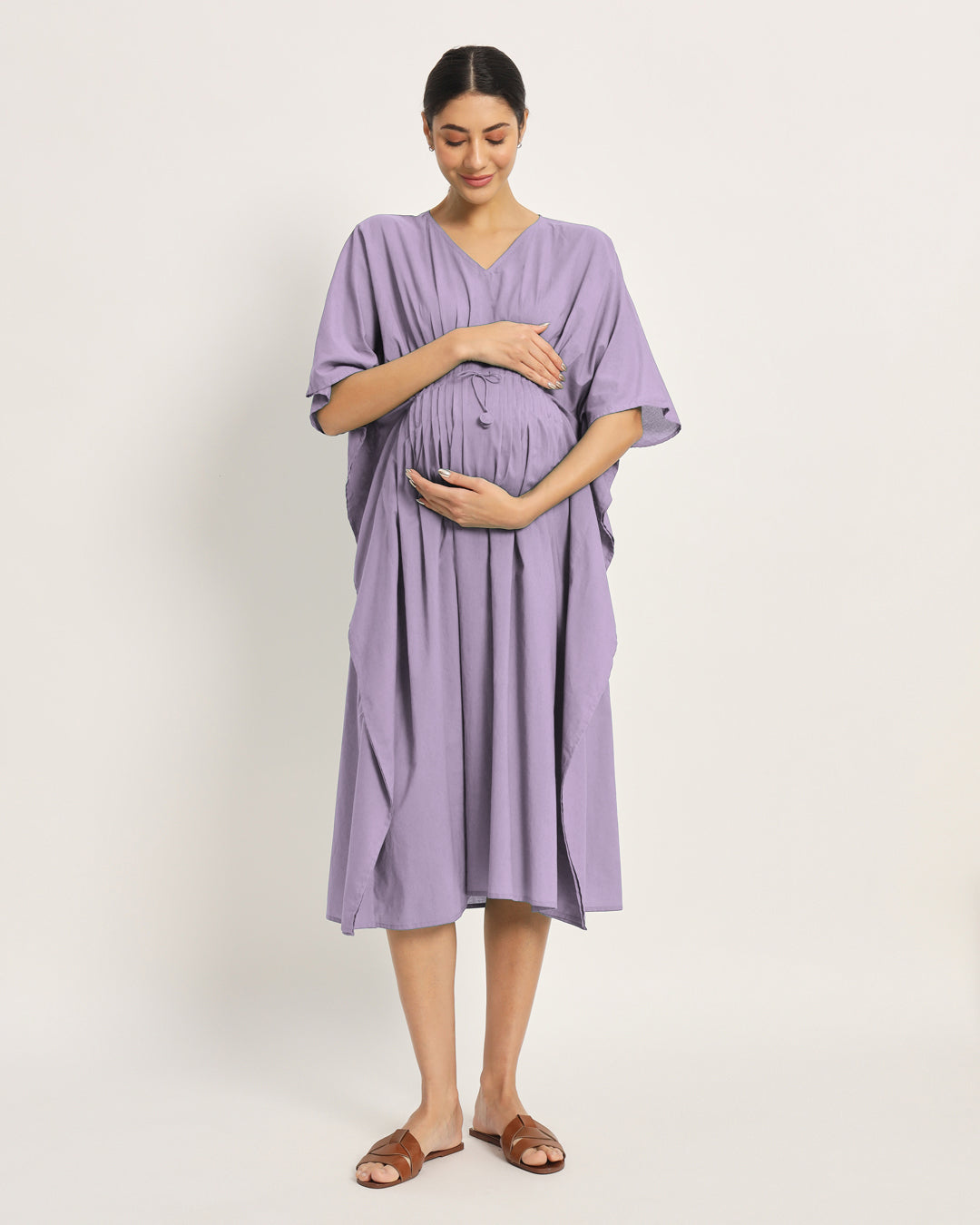 Lilac Mommy Mode Maternity & Nursing Dress