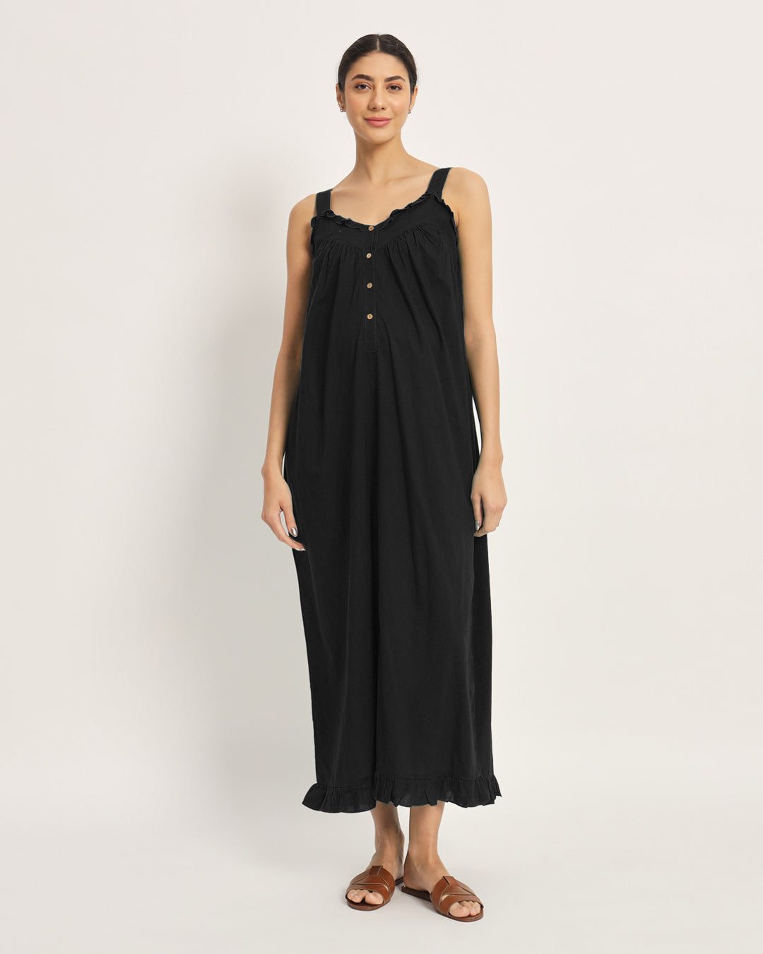 Classic Black Preggo Pretty Maternity & Nursing Dress