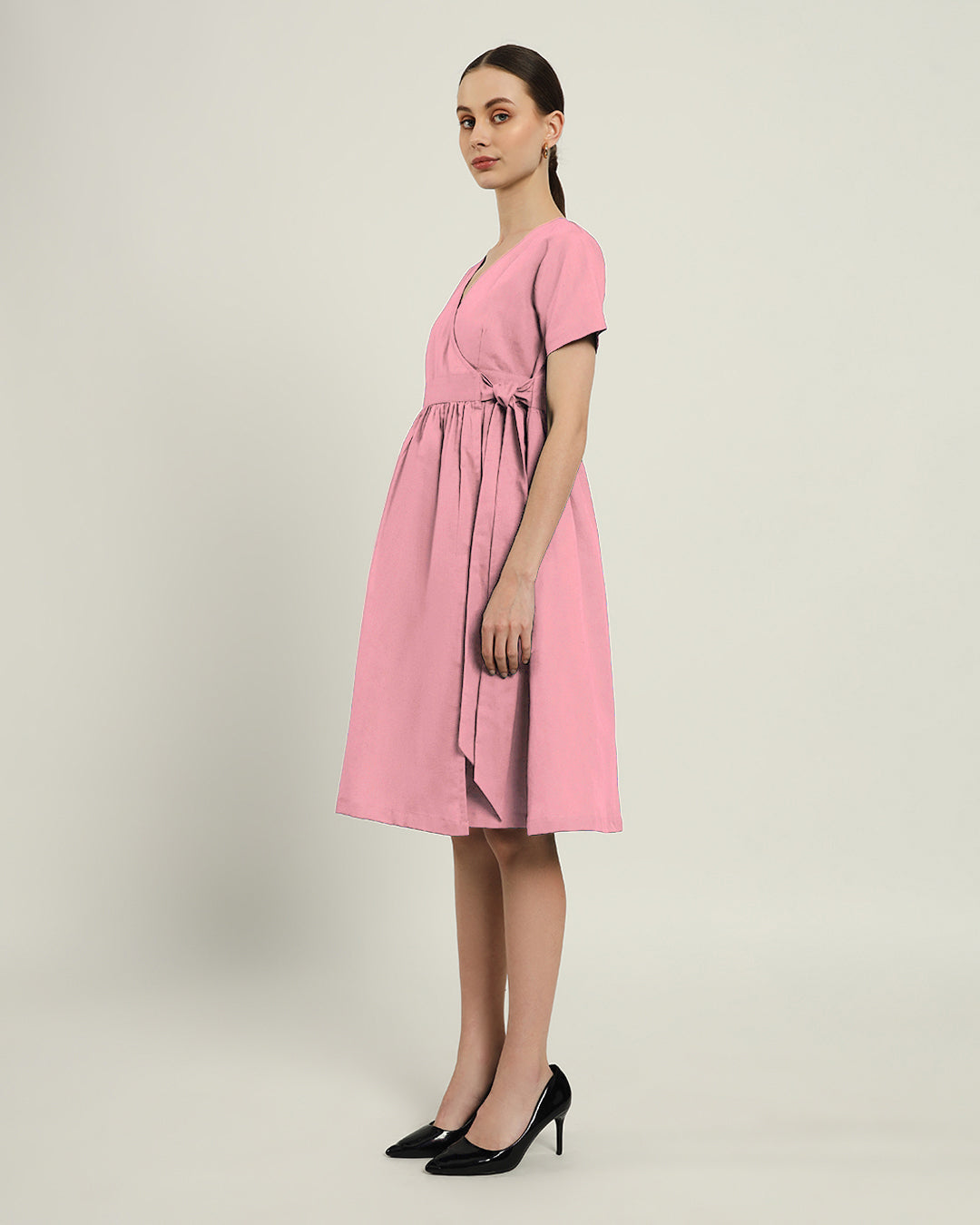 The Miyoshi Fondant Pink Cotton Dress