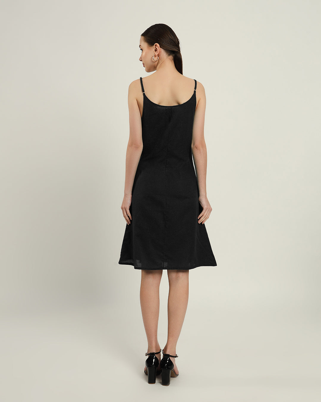 The Chambéry Noir Cotton Dress