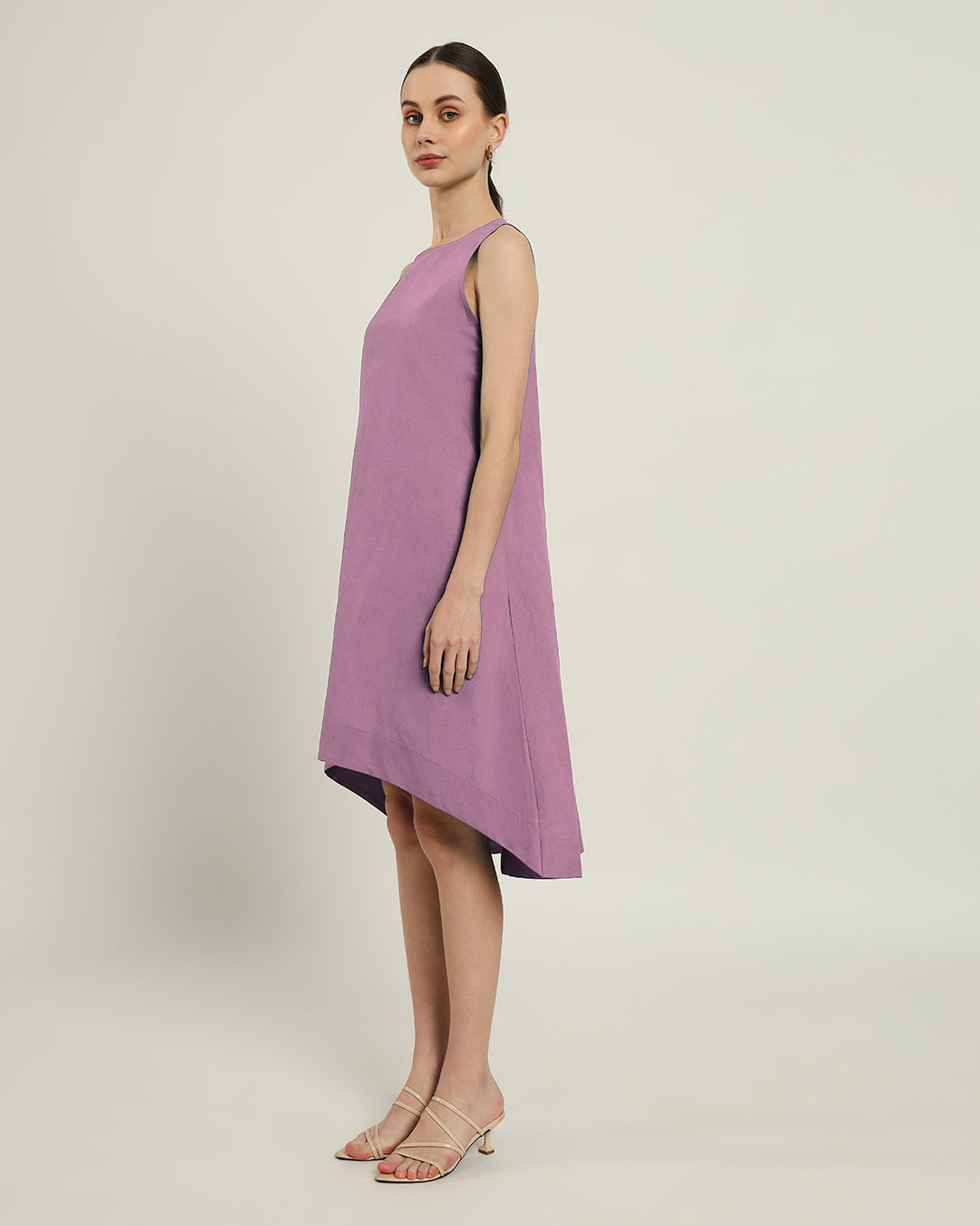 The Odesa Purple Swirl Cotton Dress