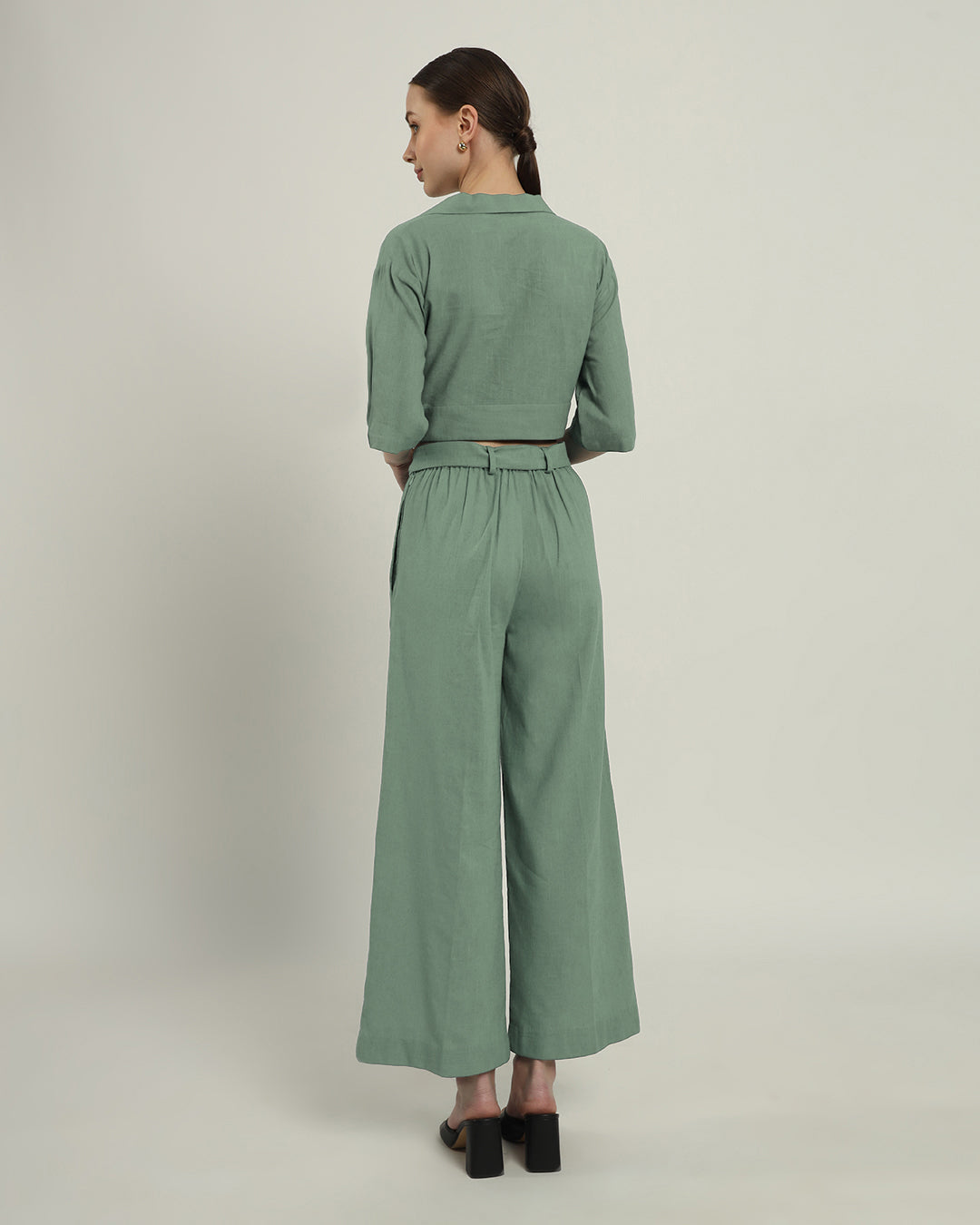 Pants Matching Set- Mint V Graceful Gathers