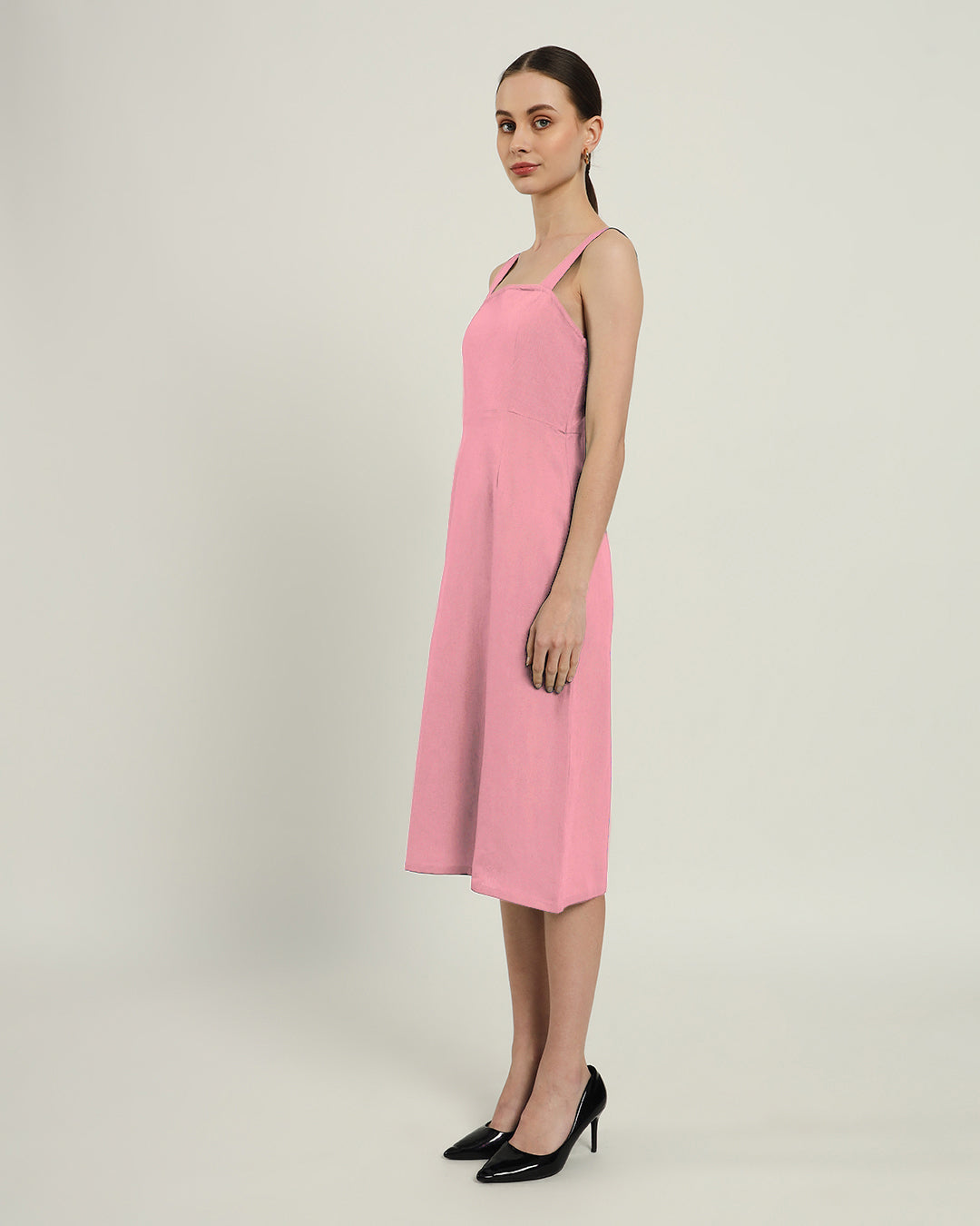 The Samara Fondant Pink Cotton Dress