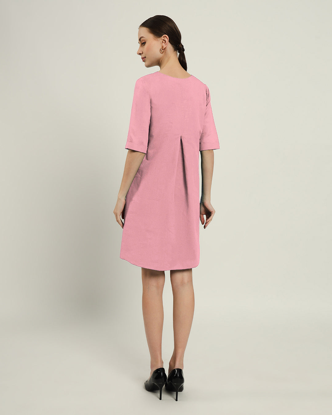 The Giza Fondant Pink Cotton Dress
