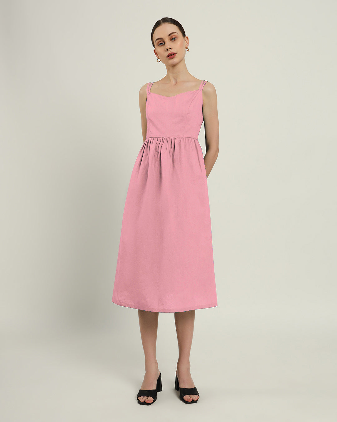 The Haiti Fondant Pink Cotton Dress