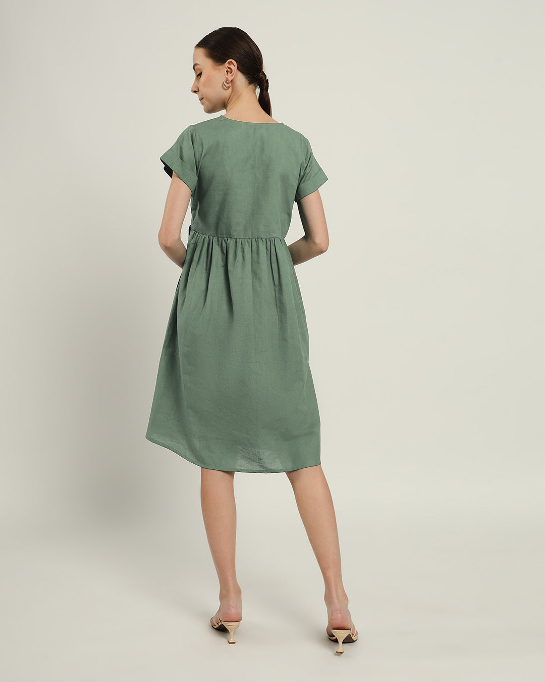 The Valence Mint Cotton Dress