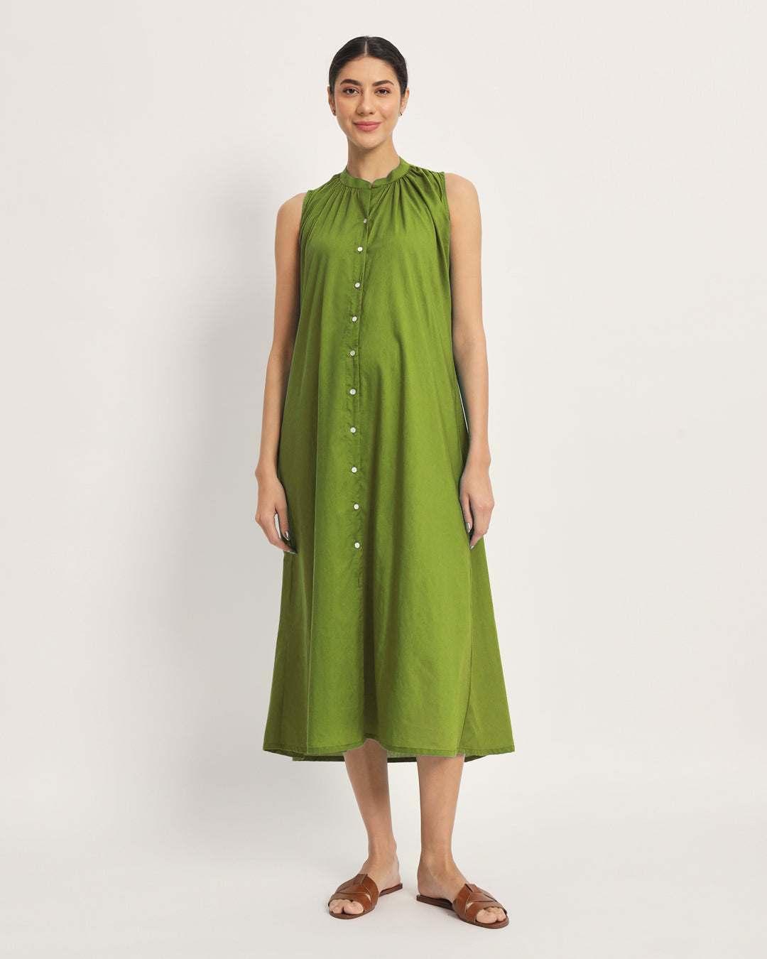 Sage Green Mommy Must-Haves Maternity & Nursing Dress